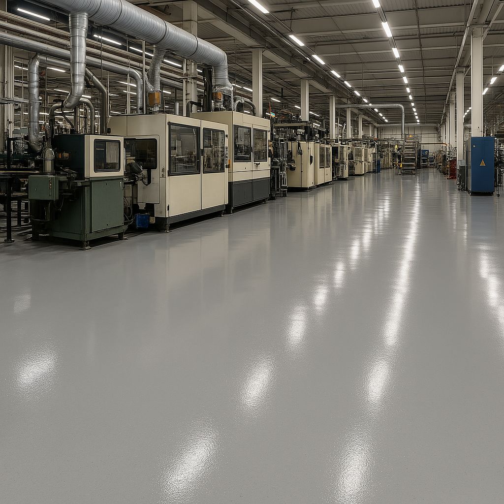 Industrial resin flooring